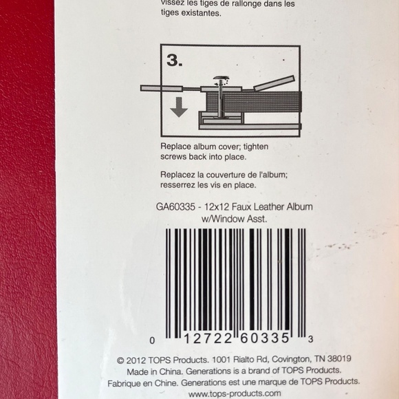 NWT Generations Premium Scrapbook Memory Album - Red Faux Leather 12”x12” - Picture 4 of 10